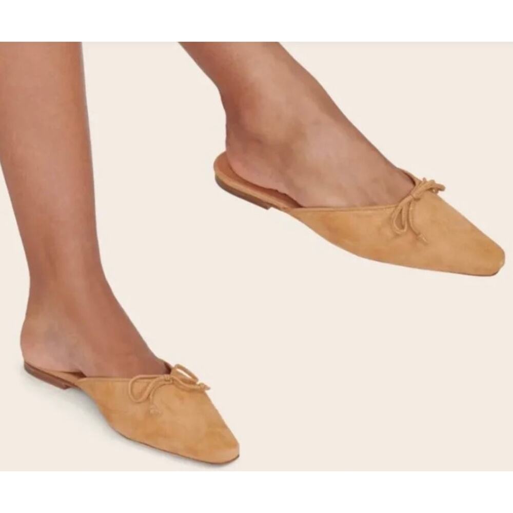 Staud Suede Bow Accents Mules Sz. 41 (US 11)